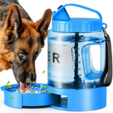 SwSun 77oz dog water bottle cap keeps spills dry on the move