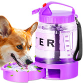 SwSun 77oz large-capacity dog water bottle for all-day hydration on hikes.