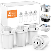 SwSun dog water fountain filter pack four for large breeds, ready to install