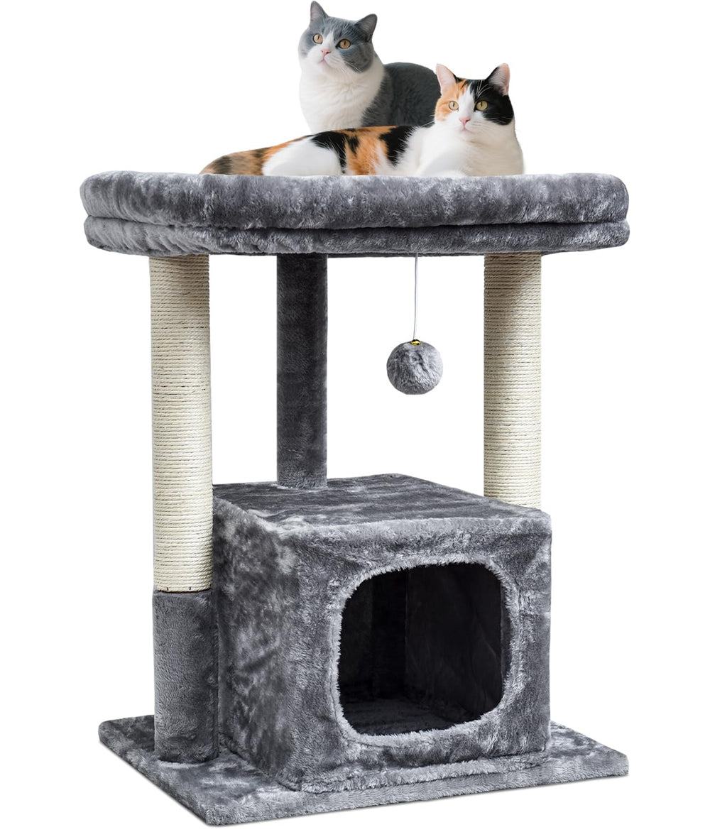 SYANDLVY 27in cat tree top perch—plush comfort for cozy lounging