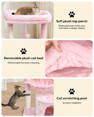 SYANDLVY cat tree natural sisal posts satisfy scratching needs