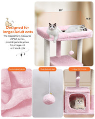 SYANDLVY pink cat condo provides a private cozy nook