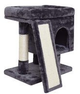 SYANDLVY small cat tree top perch provides a soft, inviting lounging spot for cats.