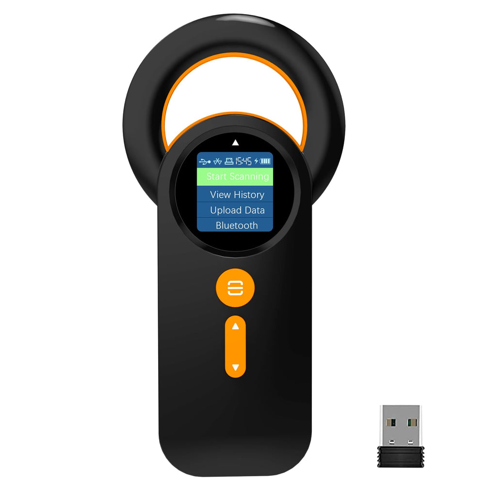 Symcode Animal Microchip Scanner front display enables quick identifications and history checks