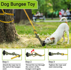 SYOOY cotton rope chew toy close-up reveals strong fibers for chewing.