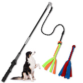 SYOOY Flirt Pole with ergonomic handle for comfortable, extended play sessions.