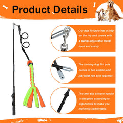 SYOOY Flirt Pole with sturdy non-slip rope enhances safe, controlled play.