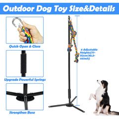 SYOOY tether outdoor dog toy base secured on grass for stability