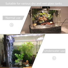 Sysmashing rock background panel cutting and installation with tape offers easy tank customization.