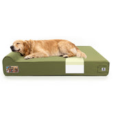 Sytopia 7inch orthopedic bed front view with chew-resistant cover and memory foam comfort