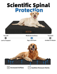 Sytopia orthopedic egg-crate foam provides joint-friendly support