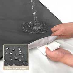 Sytopia removable cover with discreet zipper enables easy cleaning.