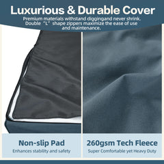 Sytopia removable-machine-washable-cover enables easy cleaning after muddy paws.