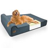 Sytopia XXL memory foam dog bed provides supportive rest for large dogs up to 150 pounds.