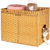 SZEE cat-litter-box-enclosure hidden mat: discreet litter area for living spaces.