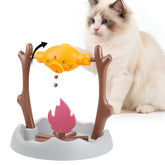 SZEE cat treat puzzle dispenser Campfire Roast outer view showcasing engaging design