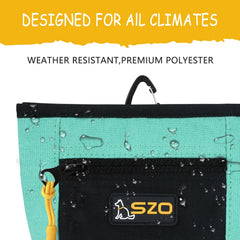 SZO Dog Treat Pouch Front Zip Pocket secures small items during training