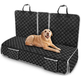 Szyuchen dog car seat cover folded for compact storage in Ford Ranger backseat