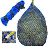 T TEKE Ultra Slow Hay Feeder Net with 39-inch length and small holes for controlled feeding.