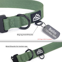 Tacwild adjustable large dog collar ensures a comfortable, secure fit