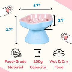 Tafelf detachable pedestal enables elevated or flat feeding for versatile mealtime