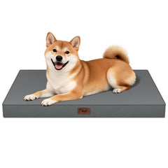 Tail Stories outdoor dog bed grey crate-fit for easy setup