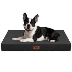 Tail Stories Outdoor Dog Bed shows waterproof Oxford fabric for easy cleanup.
