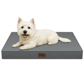 Tail Stories outdoor dog bed in grey with waterproof cover, ideal for outdoor use