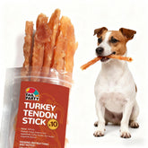 TailParty Turkey Tendons pack, durable chews for training and long-lasting entertainment.