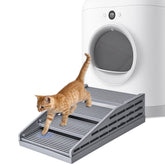 TAILRYTH adjustable litter box step setup supports easy access for cats.