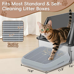 Tailryth cat stairs with anti-slip base provide stable footing.
