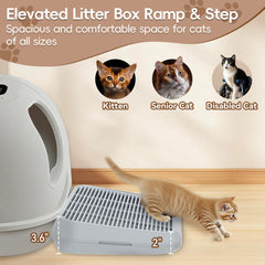 Tailryth dual-layer litter catcher mat reduces scatter and waste.