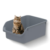 Tailryth large cat litter box with high sides reduces scatter for a tidier home.