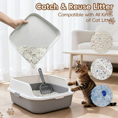 Tailryth washable litter mat detaches for easy cleaning after use.
