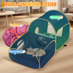 TailTastic breathable mesh design provides ventilation and clear visibility for cats