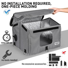 TailTastic ultra-warm foam insulation maintains interior warmth and dryness.