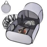 TailTastic cat playpen with outdoor tunnel for safe outdoor play.