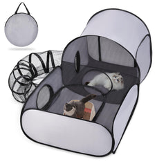 TailTastic dog playpen with surround tunnel for secure outdoor fun.