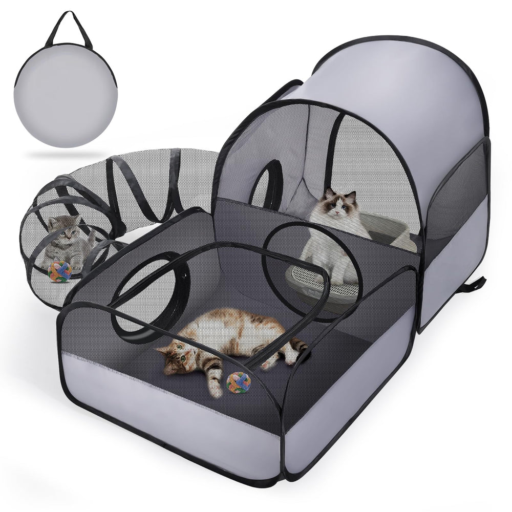 TailTastic portable cat playpen surround tunnel for extended play