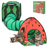 TailTastic Watermelon play tunnel assembly for quick setup and storage