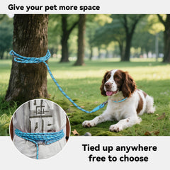 Tairro long dog training leash 10ft pink for versatile training sessions outdoors.