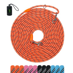 Tairro long dog training leash 6ft orange color for focused training sessions.