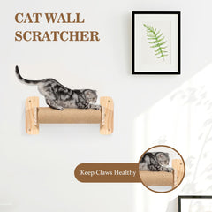 TAKEKIT cat wall hammock offers a cozy high perch with blanket.