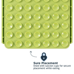 Tall Tails Clover Foraging Mat overlapping edges for modular expansion.