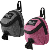 Talltalk dog treat pouch pink front view for organized walks and snacks.