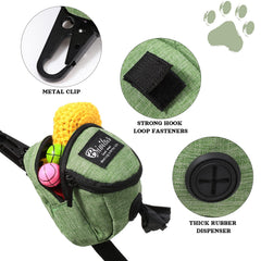 Talltalk zipper pouch with metal button keeps waste bags tidy on the go