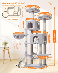 Taoqimiao cat tree top perches offer elevated views for curious indoor cats.