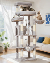 Taoqimiao 71-inch cat tree with giant lookout perch for large cats