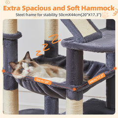 Taoqimiao cat tree apartments offer private lounging and observation