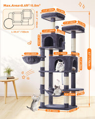 Taoqimiao five-story design offering climbing fun for multiple cats